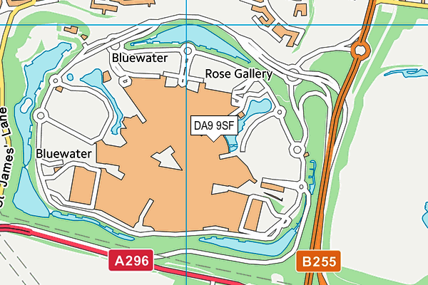 DA9 9SF map - OS VectorMap District (Ordnance Survey)