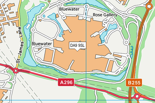 DA9 9SL map - OS VectorMap District (Ordnance Survey)