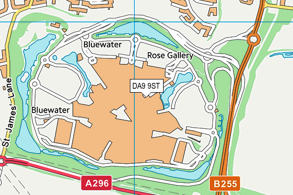 DA9 9ST map - OS VectorMap District (Ordnance Survey)