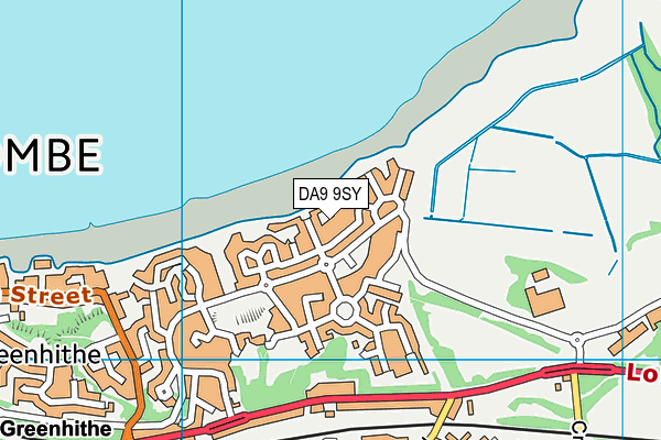 DA9 9SY map - OS VectorMap District (Ordnance Survey)