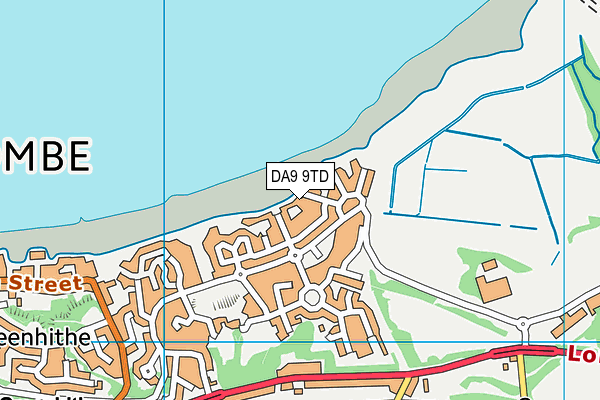 DA9 9TD map - OS VectorMap District (Ordnance Survey)