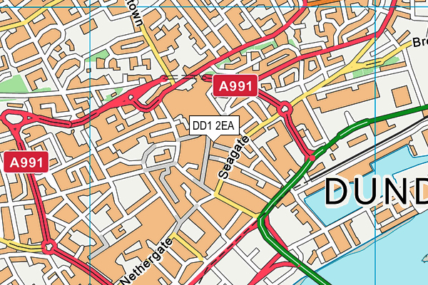 DD1 2EA map - OS VectorMap District (Ordnance Survey)