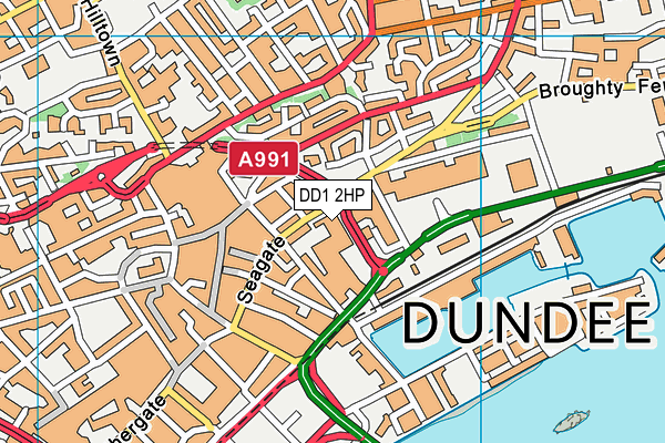 DD1 2HP map - OS VectorMap District (Ordnance Survey)