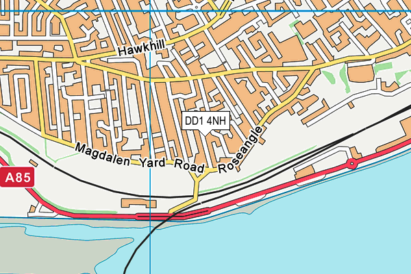 DD1 4NH map - OS VectorMap District (Ordnance Survey)