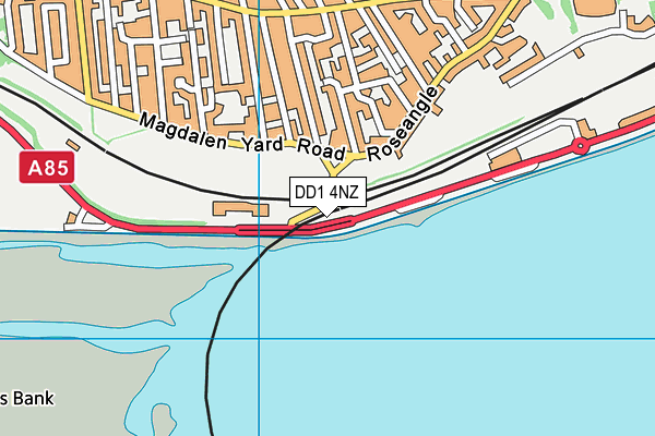DD1 4NZ map - OS VectorMap District (Ordnance Survey)