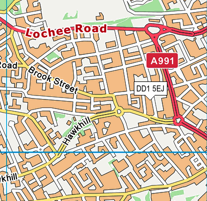 DD1 5EJ map - OS VectorMap District (Ordnance Survey)