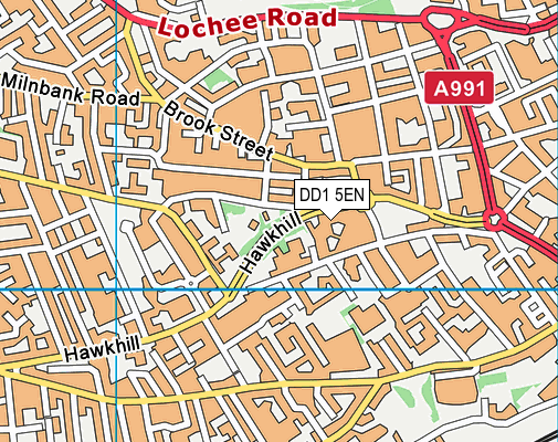 DD1 5EN map - OS VectorMap District (Ordnance Survey)