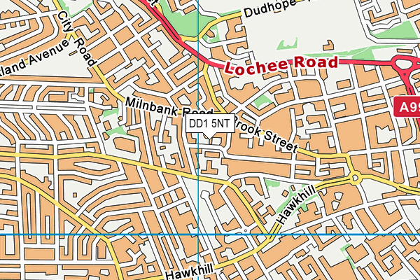 DD1 5NT map - OS VectorMap District (Ordnance Survey)