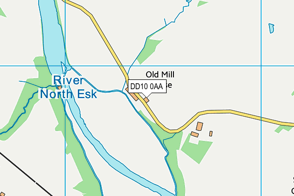 DD10 0AA map - OS VectorMap District (Ordnance Survey)