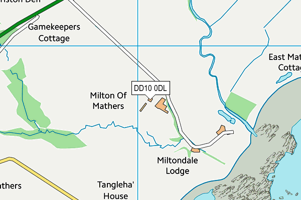 DD10 0DL map - OS VectorMap District (Ordnance Survey)