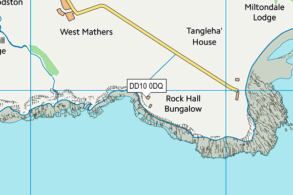 DD10 0DQ map - OS VectorMap District (Ordnance Survey)