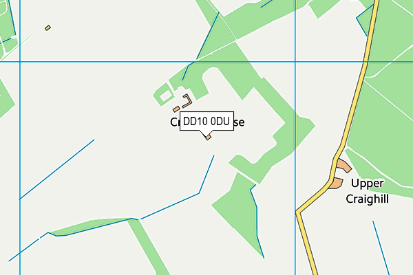 DD10 0DU map - OS VectorMap District (Ordnance Survey)