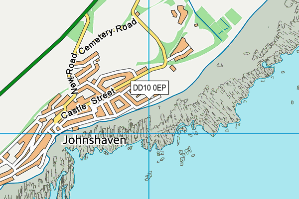 DD10 0EP map - OS VectorMap District (Ordnance Survey)