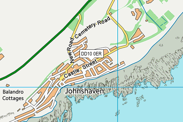 DD10 0ER map - OS VectorMap District (Ordnance Survey)