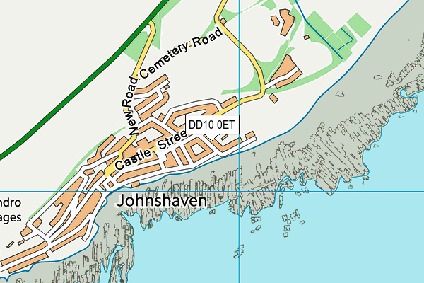 DD10 0ET map - OS VectorMap District (Ordnance Survey)