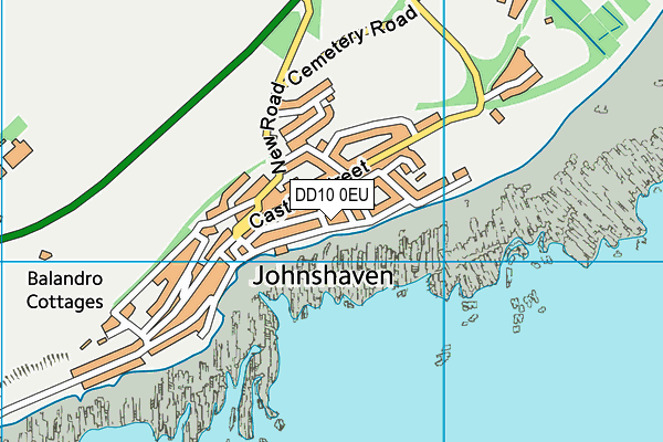 DD10 0EU map - OS VectorMap District (Ordnance Survey)