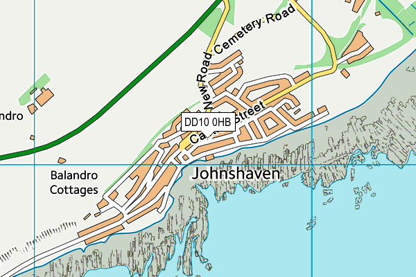 DD10 0HB map - OS VectorMap District (Ordnance Survey)