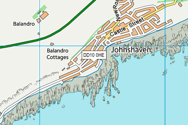 DD10 0HE map - OS VectorMap District (Ordnance Survey)