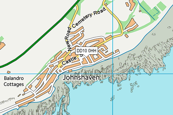 DD10 0HH map - OS VectorMap District (Ordnance Survey)