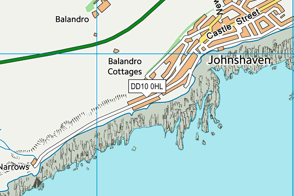 DD10 0HL map - OS VectorMap District (Ordnance Survey)