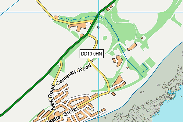 DD10 0HN map - OS VectorMap District (Ordnance Survey)