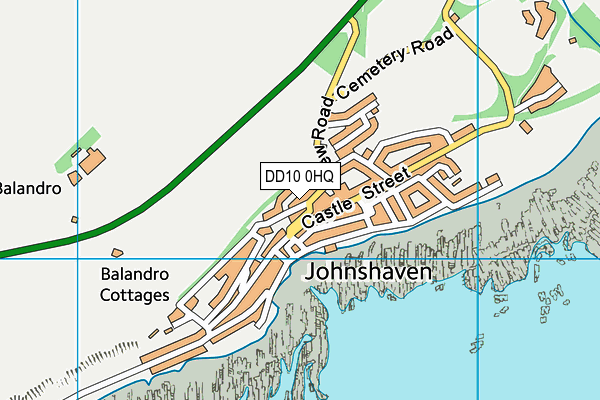 DD10 0HQ map - OS VectorMap District (Ordnance Survey)