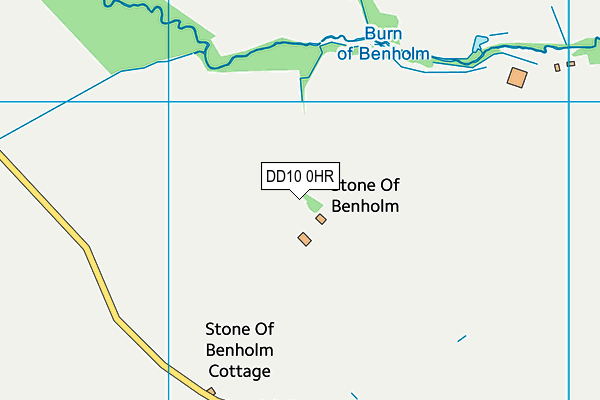 DD10 0HR map - OS VectorMap District (Ordnance Survey)