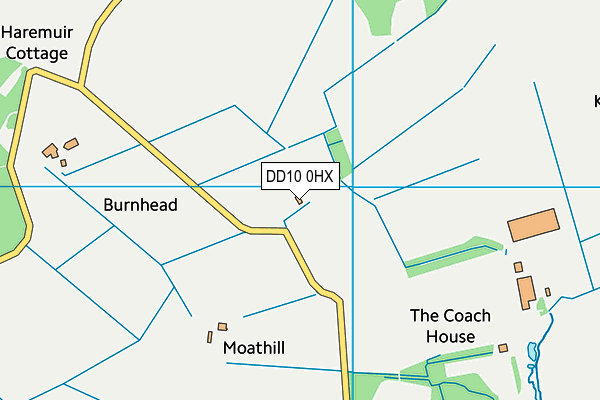DD10 0HX map - OS VectorMap District (Ordnance Survey)