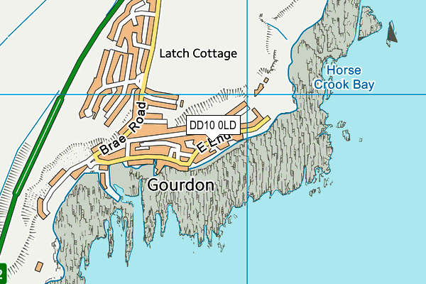 DD10 0LD map - OS VectorMap District (Ordnance Survey)