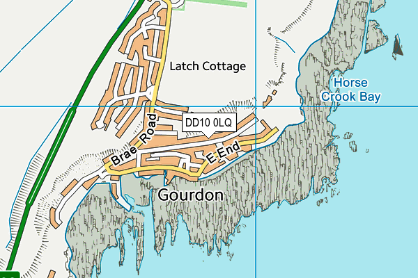 DD10 0LQ map - OS VectorMap District (Ordnance Survey)