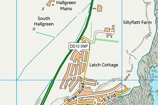 DD10 0NP map - OS VectorMap District (Ordnance Survey)