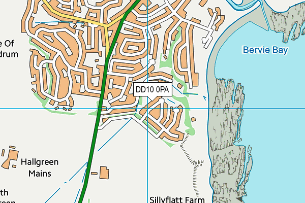 DD10 0PA map - OS VectorMap District (Ordnance Survey)
