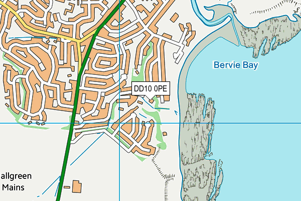 DD10 0PE map - OS VectorMap District (Ordnance Survey)