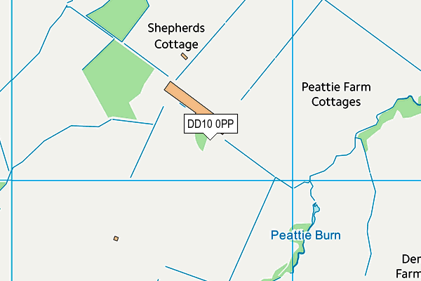 DD10 0PP map - OS VectorMap District (Ordnance Survey)