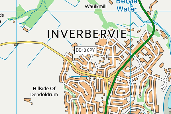 DD10 0PY map - OS VectorMap District (Ordnance Survey)