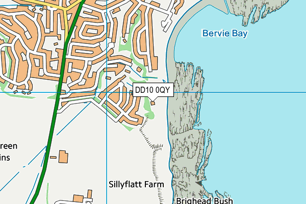 DD10 0QY map - OS VectorMap District (Ordnance Survey)
