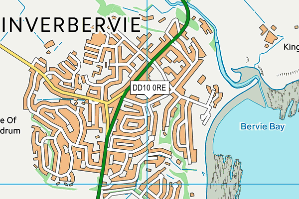 DD10 0RE map - OS VectorMap District (Ordnance Survey)