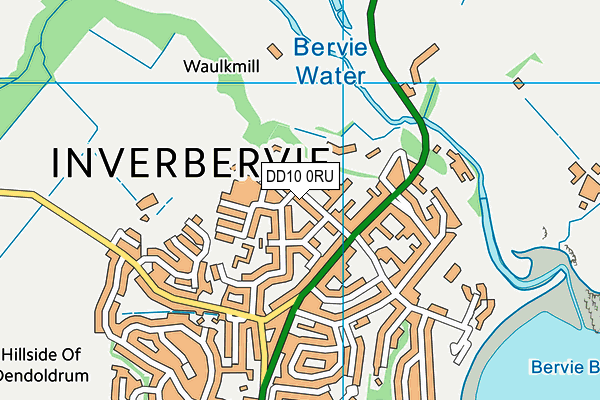 DD10 0RU map - OS VectorMap District (Ordnance Survey)