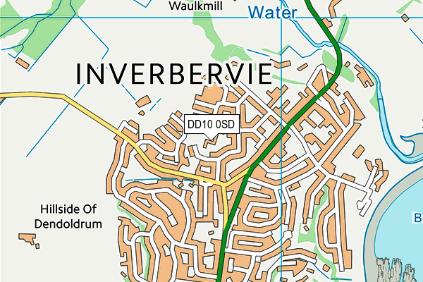 DD10 0SD map - OS VectorMap District (Ordnance Survey)