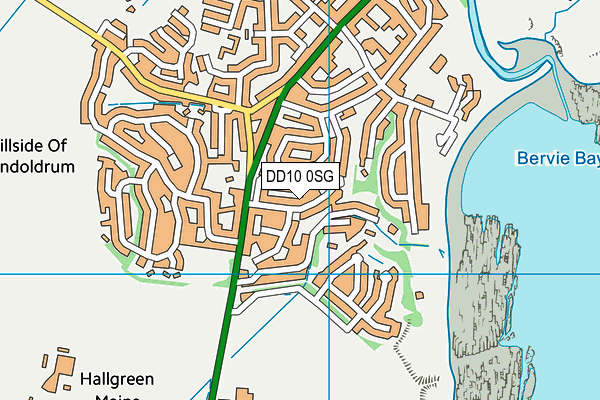 DD10 0SG map - OS VectorMap District (Ordnance Survey)