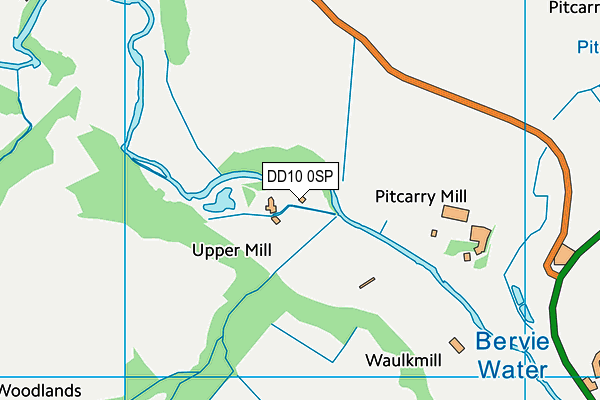 DD10 0SP map - OS VectorMap District (Ordnance Survey)