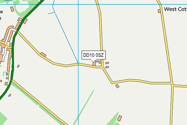 DD10 0SZ map - OS VectorMap District (Ordnance Survey)