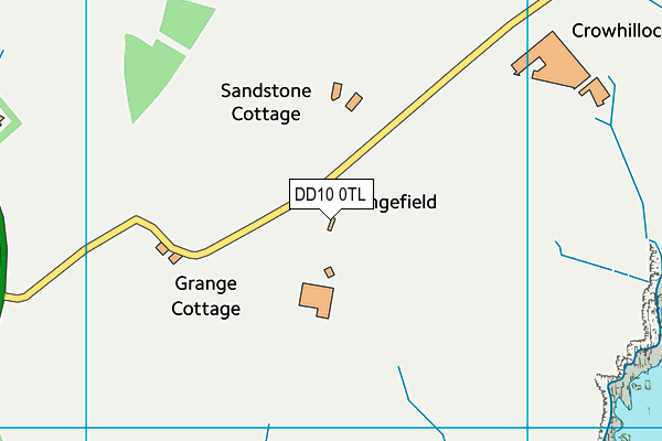 DD10 0TL map - OS VectorMap District (Ordnance Survey)