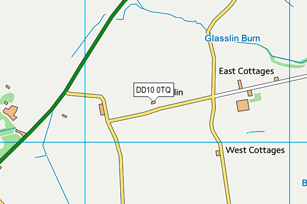 DD10 0TQ map - OS VectorMap District (Ordnance Survey)