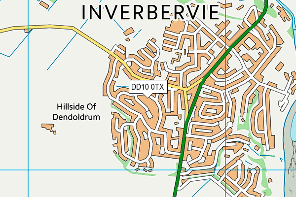 DD10 0TX map - OS VectorMap District (Ordnance Survey)
