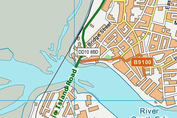 DD10 8BD map - OS VectorMap District (Ordnance Survey)