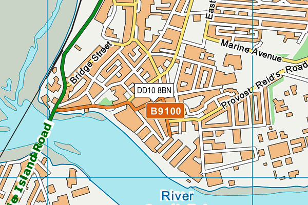 DD10 8BN map - OS VectorMap District (Ordnance Survey)