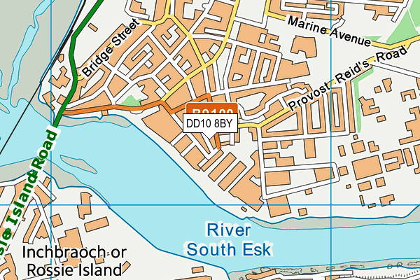 DD10 8BY map - OS VectorMap District (Ordnance Survey)