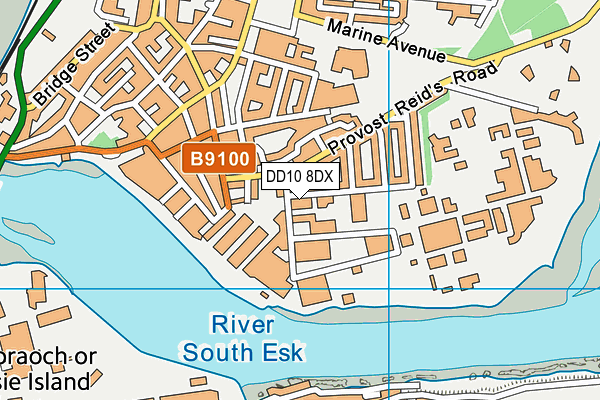 DD10 8DX map - OS VectorMap District (Ordnance Survey)