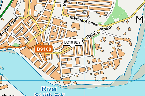 DD10 8DY map - OS VectorMap District (Ordnance Survey)